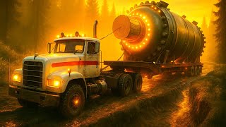IMPOSSIBLE Transporting off Road Oil Tank Semi Trailer - SnowRunner | Logitech G29 gameplay
