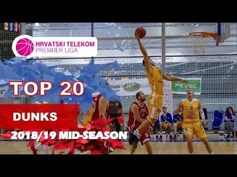 Top 20 Dunks 2018/19 Mid-Season Highlights || Premier League Croatia ||