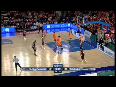 Fuenlabrada v Gran Canaria (66-99) Liga Endesa Spanish ACB Basketball Highlights [03/02/13]
