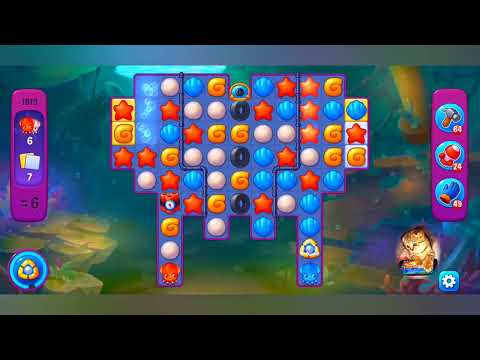 фишдом 2022  #  1813 уровень - прохождение без бустеров # Fishdom,   1813  level - no Boosters.