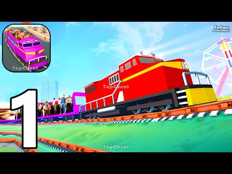 Passenger Express Train Game - Gameplay Walkthrough Part 1 Idle Stickman Amusement Park (iOS,Android - YouTube