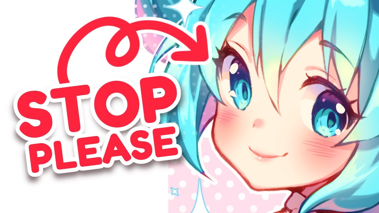 Don't draw ANIME EYES like this