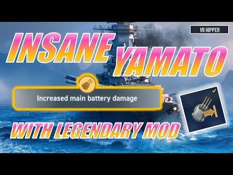 Yamato Is INSANE With Legendary Mod +25% Damage (World of Warships: Legends)