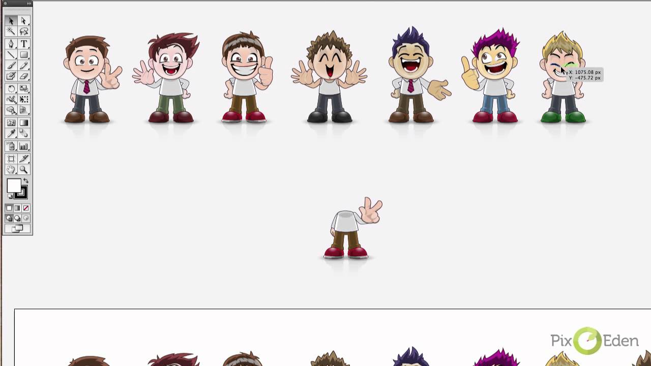 Vector Manga Avatar Faces