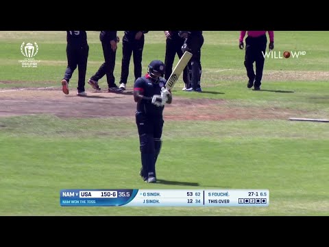 Gajanand Singh 53 runs vs Namibia| 1st Match - Namibia vs United States of America