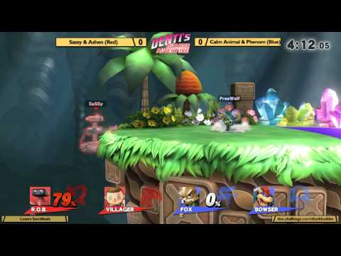DBA 4 Smash 4 - Sassy and Ashen vs Calm Animal and Phenom - Losers Semifinals