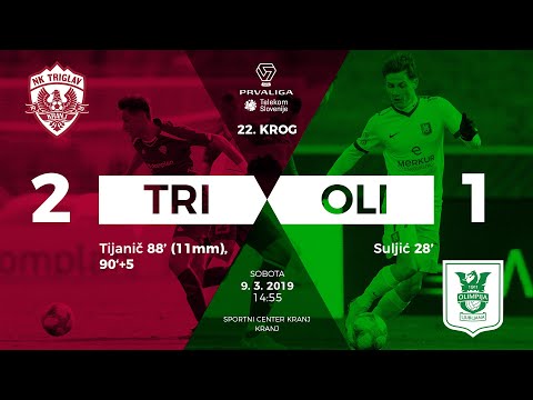 22.krog: Triglav - Olimpija 2:1 ; Prva liga Telekom Slovenije 2018/2019