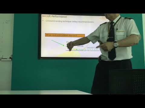 #a320  landing techniques De crabbing before touchdown