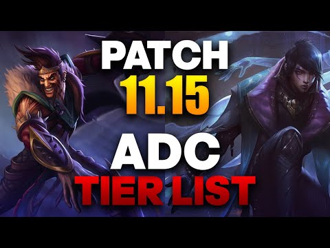 NEW UPDATED ADC TIER LIST PATCH 11.15 - The Best ADCs & Builds To Climb With | League of Legends