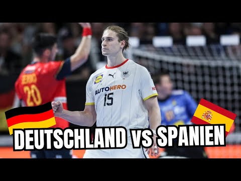 Deutschland vs Spanien Handball Länderspiel
