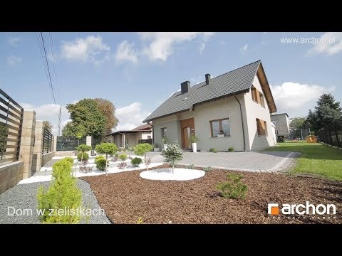 Dom w zielistkach ver. 2 - Mały dom z wygodnym wnętrzem - ARCHON+ Projekty Domów #dom #projektdomu