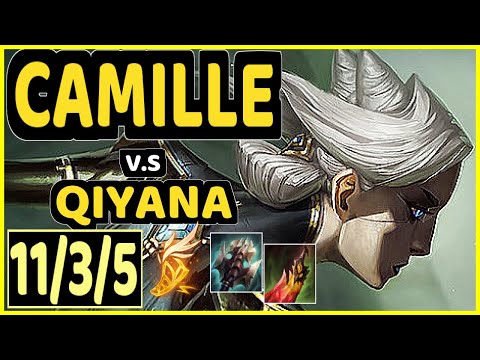 T1 FAKER (CAMILLE) vs QIYANA - 11/3/5 KDA MID CHALLENGER GAMEPLAY - KR