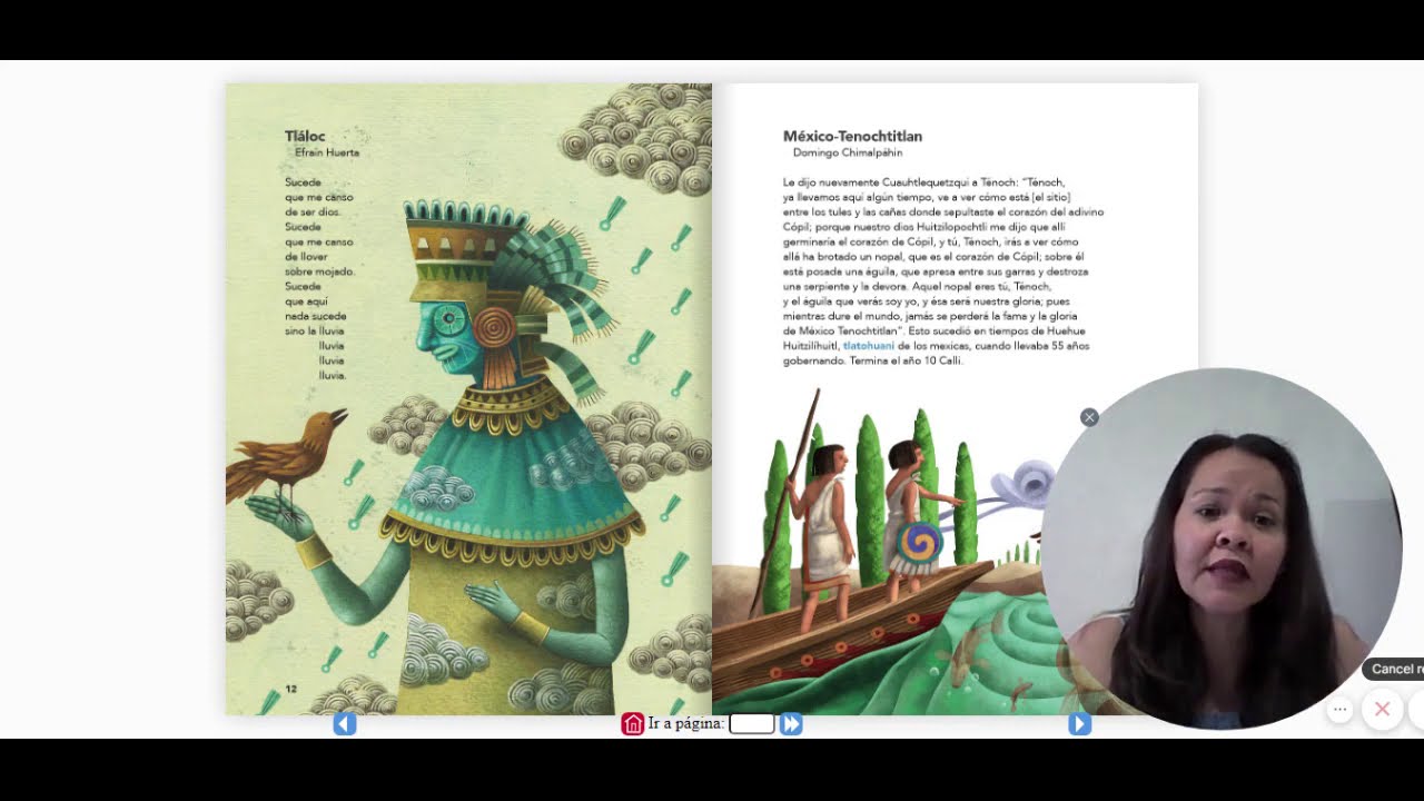 Tláloc, Efraín Huerta y México Tenochtitlan, Domingo Chimalpáhin. Libro 4° Lecturas. Primaria.