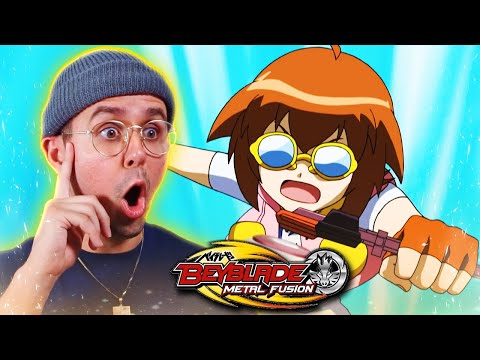 MADOKA FIRST BATTLE? BATTLEBLADERS *FIRST TIME WATCHING* | Beyblade Metal Fusion Episode 22 REACTION