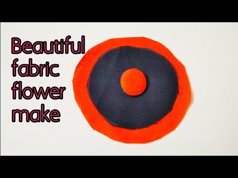 How To Make Fabric Flower || Fabric Flower Make..