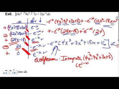 Integration By Parts (tabular and CIrcular situations)