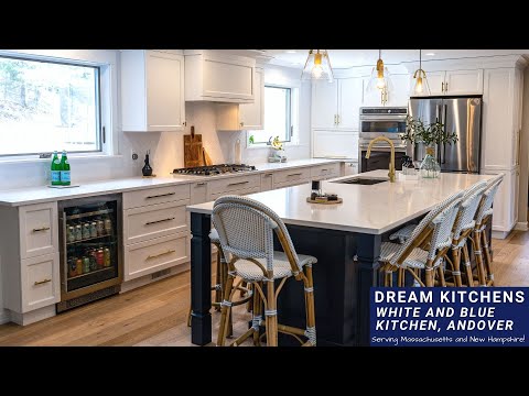 White and Gold Kitchen, Andover Ma 2021