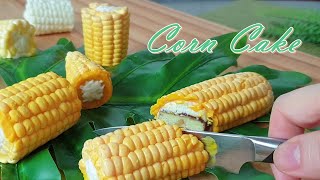NO-Mold /옥수수 케이크 만들기 / Corn cake recipe / How to make a corn mold / トウモロコシケーキ作り / मकई का केक बनाना