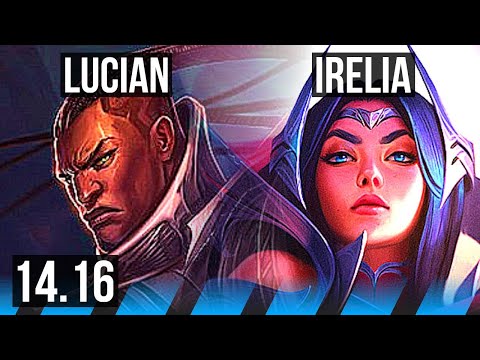 LUCIAN vs IRELIA (MID) | 9/2/6, Legendary | EUW Master | 14.16