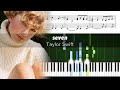 Taylor Swift - seven - Accurate Piano Tutorial with Sheet Music