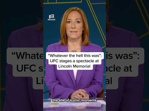 “Whatever the hell this was”: UFC stages a spectacle at Lincoln Memorial