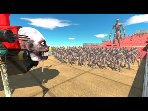 Saber Ghoul Challenge | Choo Choo Charles VS Herbivores Dinosaurs - Animal Revolt Battle Simulator