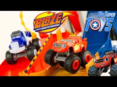 Blaze and the Monster Machines Monster Dome Playset Looping Stunts Die Cast Cars Toy Review