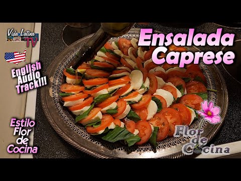 Ensalada Caprese - Flor de Cocina - S06 E18 #ensalada #caprese #recipe #fresco