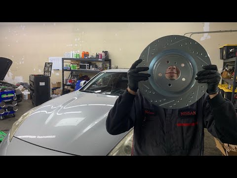 How to install drilled and slotted rotors on your 370z/G37