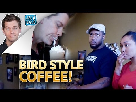 バードスタイルのコーヒーの悪ふざけ! (Bird Style Coffee Prank!)