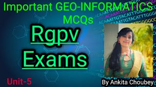 Most imp MCQs on Geo-Informatics unit-4