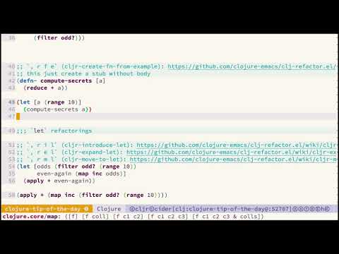 Clojure Tip of the Day - Episode 7: clj-refactor