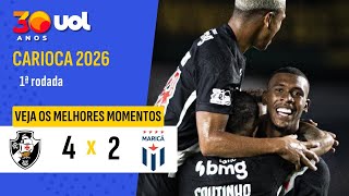 RAYAN MARCA DOIS E VASCO VENCE MARICÁ NA ESTREIA DO CARIOCA; VEJA OS MELHORES MOMENTOS