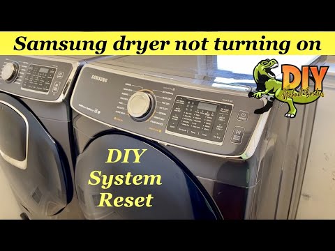 Samsung dryer not turning on - perform System Reset