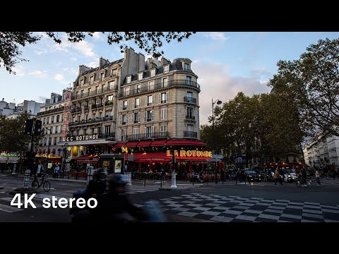 Walking in Paris – Rue d’Odessa (4K, Stereo Sounds)
