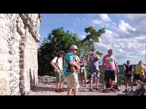 Furthur Paradise Waits - Top of the Nohuch Mul Pyramid - Uncle Johns Band