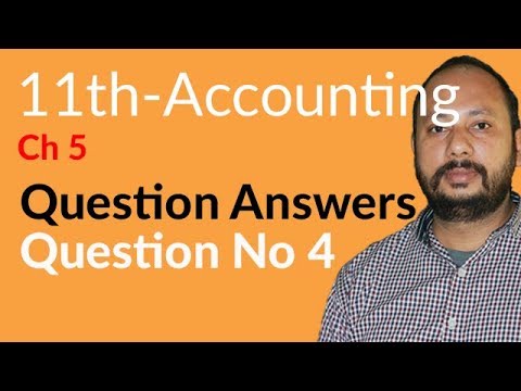 I.Com Part 1 Accounting, ch 5 - Ledger Question no 4 - Inter part 1 Accounting