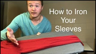 How to Iron Your Shirt Sleeves With This Cool Trick! How to Iron Clothes for Beginners!