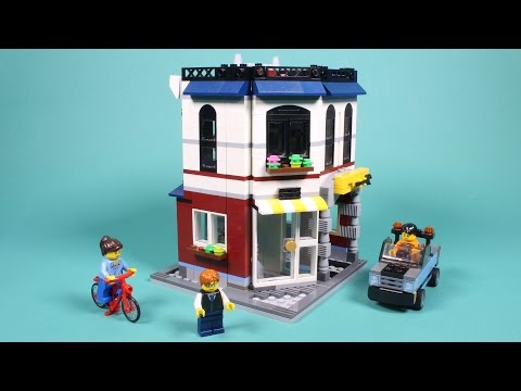 Vidéo LEGO Creator 31026 : Le magasin de vélos et le Café