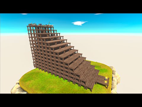 Table Stairs Championship of All Units - Animal Revolt Battle Simulator