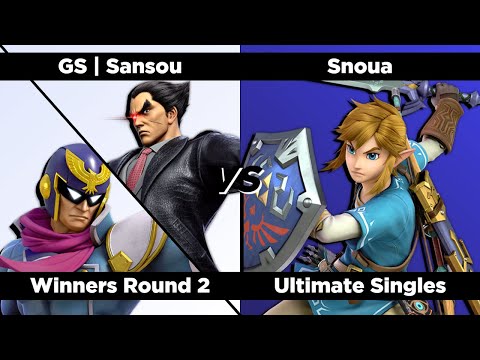 Super Smash Qwertz #13 - Winners Round 2 - GS | Sansou (Kazuya/Captain Falcon) vs. Snoua (Link)