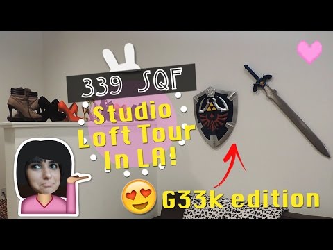 339 SQF STUDIO LOFT APARTMENT TOUR IN LOS ANGELES!