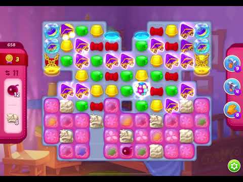 HomeScapes Level 658 no boosters (25 moves)