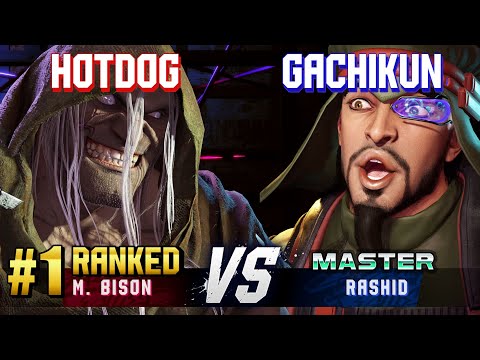 SF6 ▰ HOTDOG29 (#1 Ranked M.Bison) vs GACHIKUN (Rashid) ▰ High Level Gameplay
