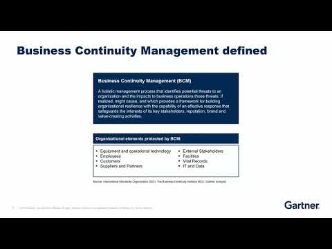 Understanding Business Continuity and Disaster Recovery Ian Beale
