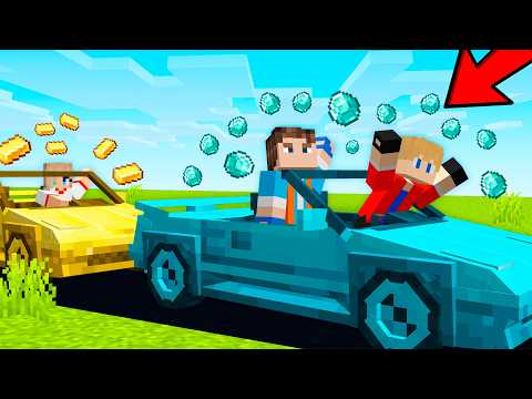 FIZ A MAIOR VIAGEM DE CARRO DE MINÉRIOS no Minecraft!