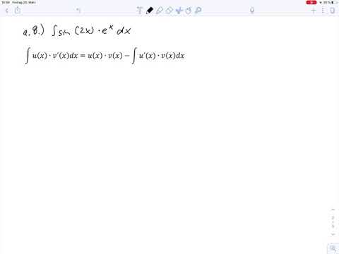 Übungsblatt2 Aufgabe a8 - partielle Integration