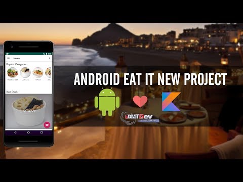 Kotlin Android Tutorial New Eat It part 5 Make Home Screen