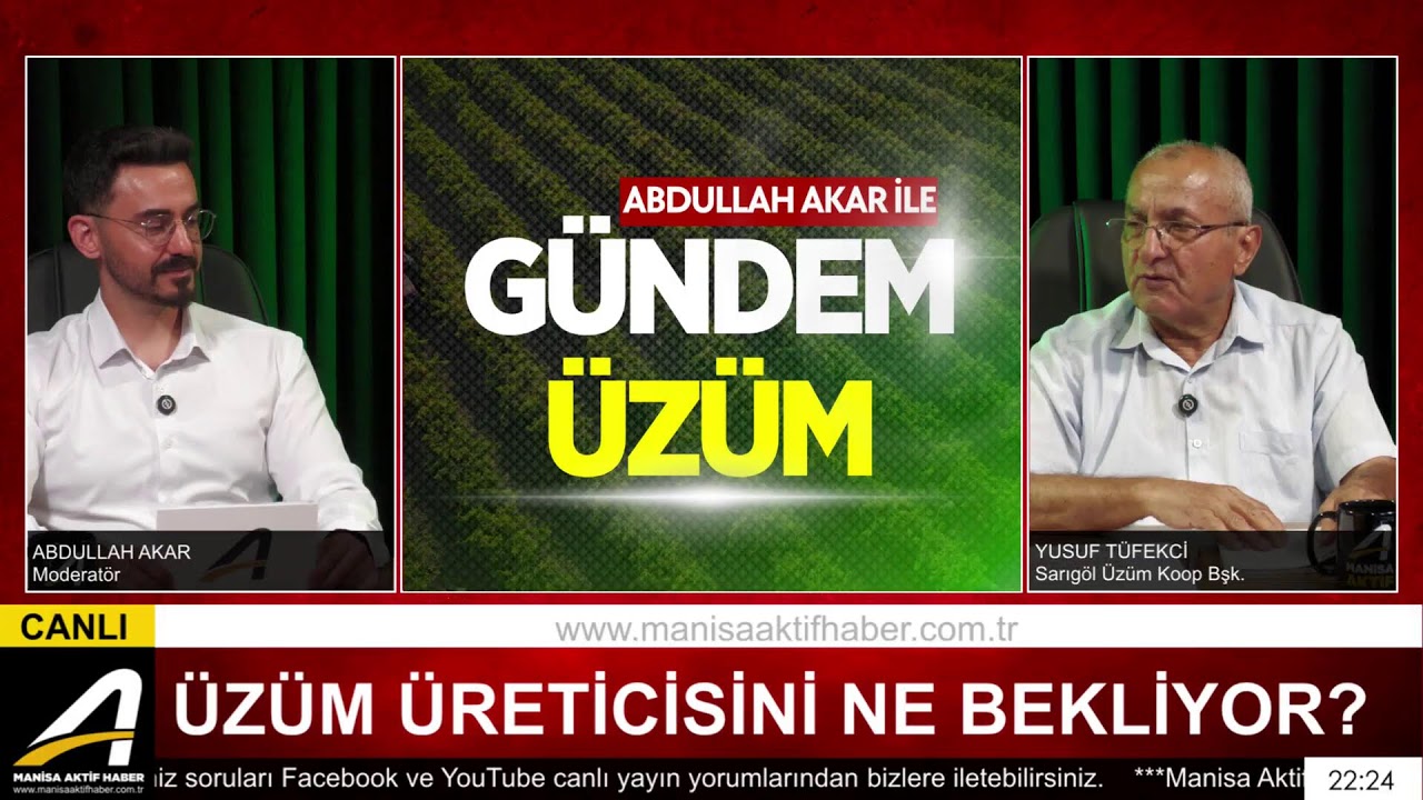Sarıgöl Üzüm Kooperatifi Başkanı Yusuf Tüfekci