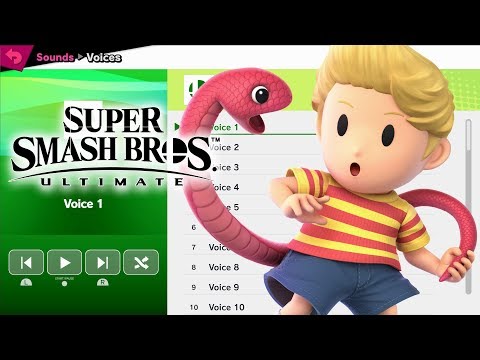 Lucas Voices - Super Smash Bros Ultimate